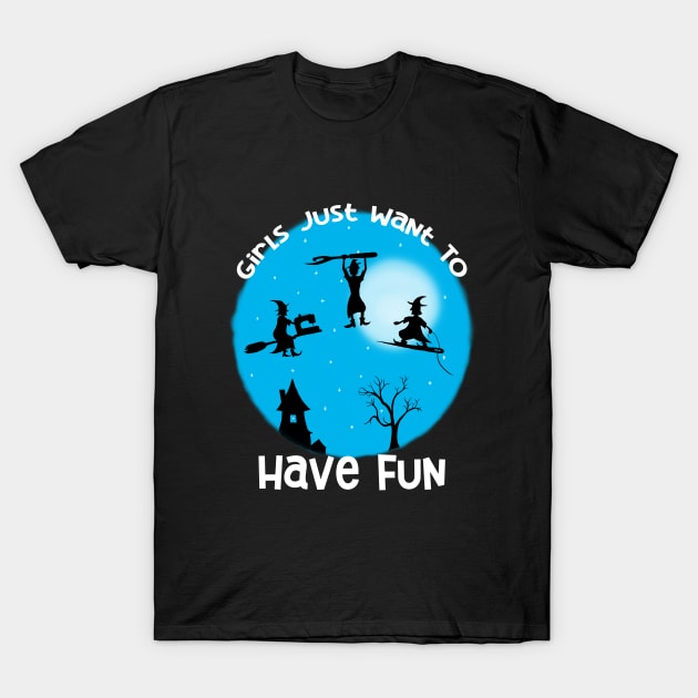 Girls Just Want to Have Fun Sewing T-Shirt by JKP2 Art